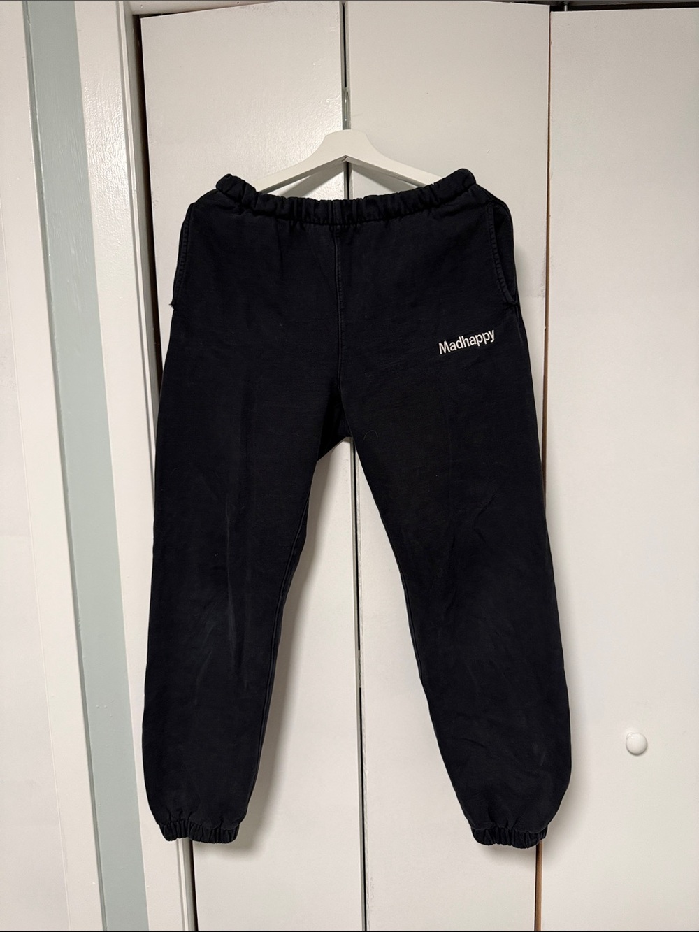 Madhappy Black Embroidered Logo Joggers